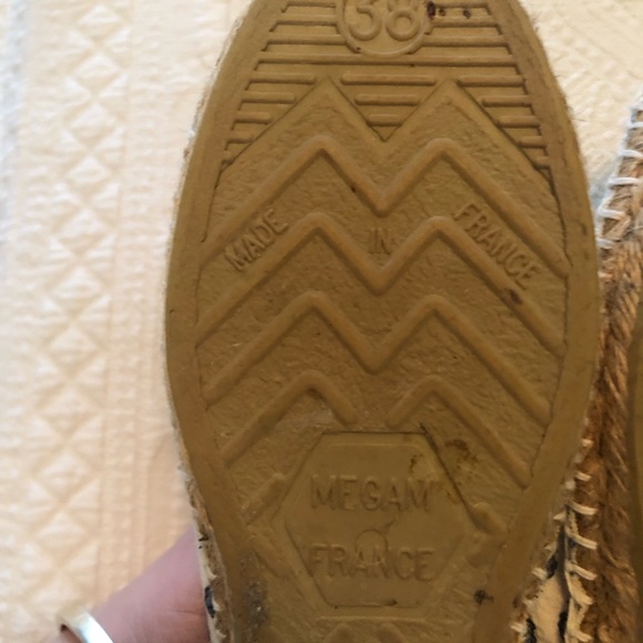 French Country Vintage Espadrille Slides Provincial Pierre Deux - Picture 4 of 5
